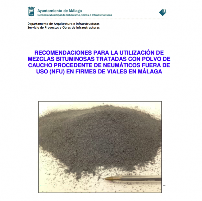 recomendaciones mezclas bituminosas con polvo de caucho, ayuntamiento de málaga